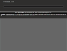 Tablet Screenshot of deforce.com
